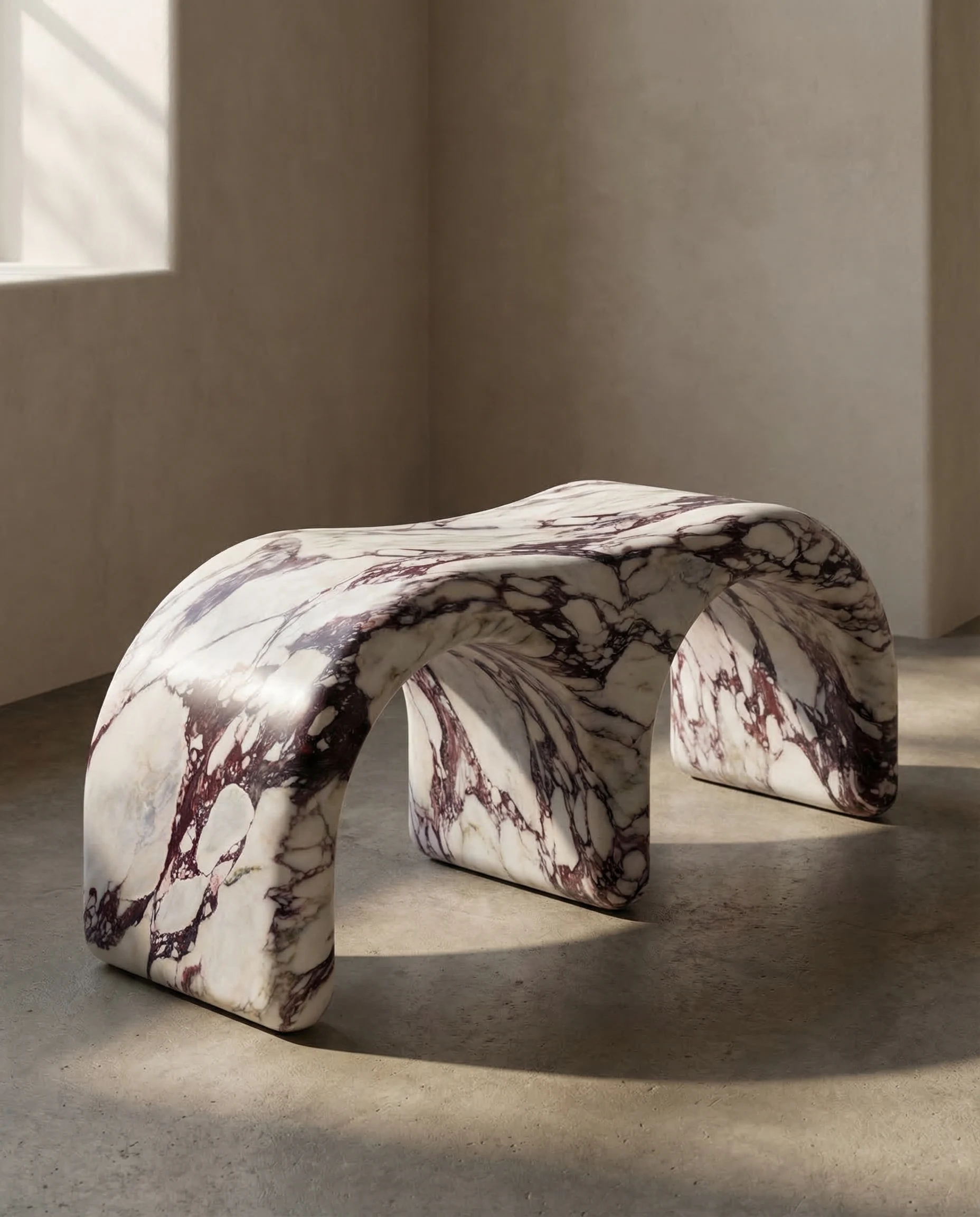 Aime in Calacatta Viola marble